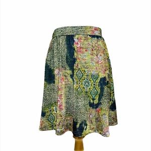 TRACY PORTER Metallic Skater Skirt